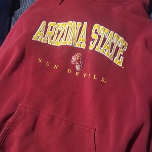 Varsity Red Lightweight Shirt Jacket